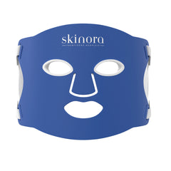 Skinora® Clear blå LED-maske for akne, sett forfra