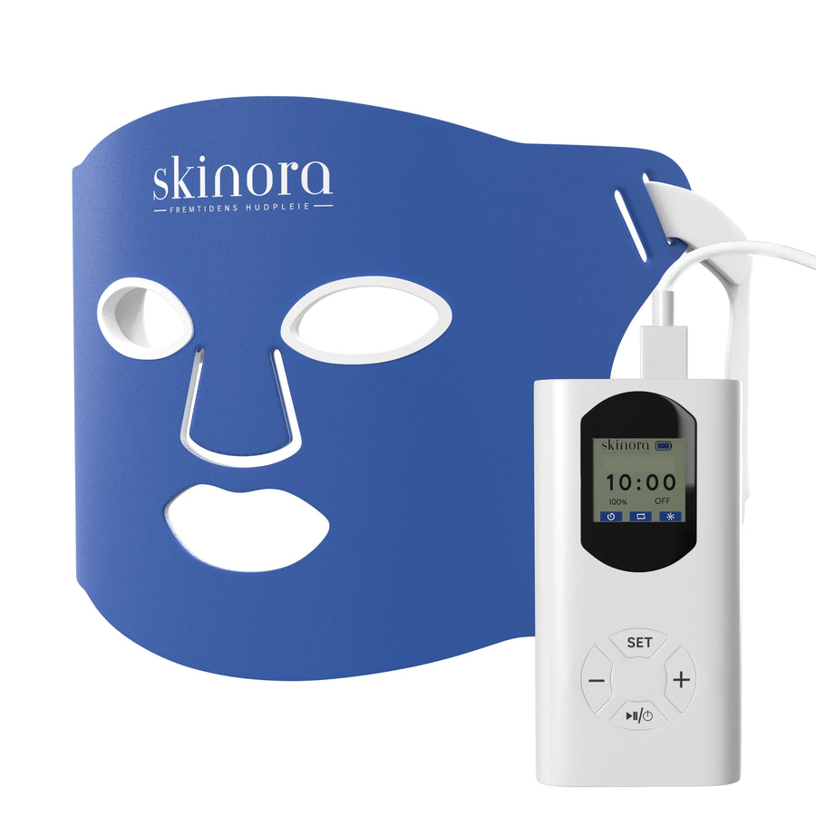 Skinora® Clear med kontrollenhet for LED-behandling LED light therapy device