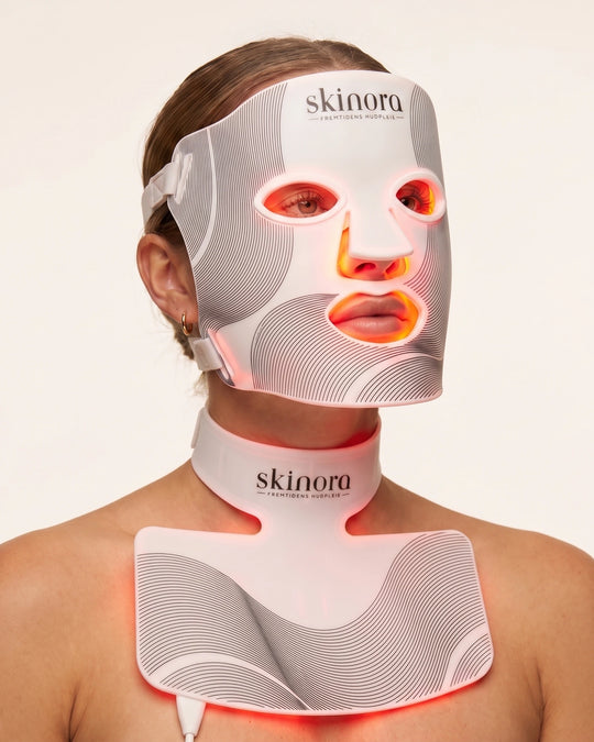 Skinora Radiance pakke ansikt og hals led maske mot rynker
