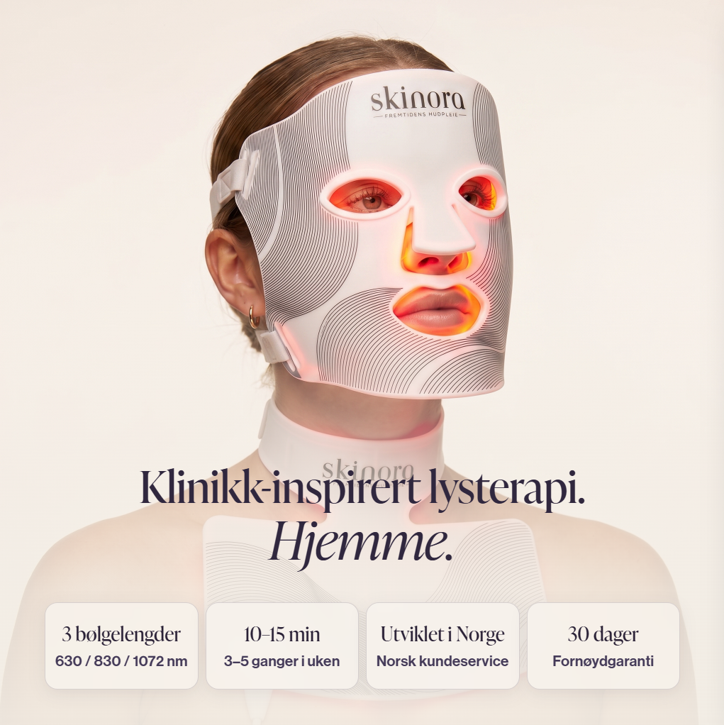 Skinora Radiance Face rødtlys terapi maske