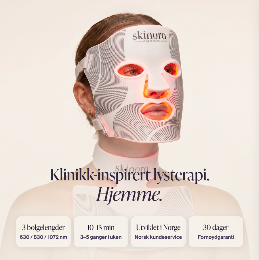 Skinora Radiance Face rødtlys terapi maske LED light therapy device